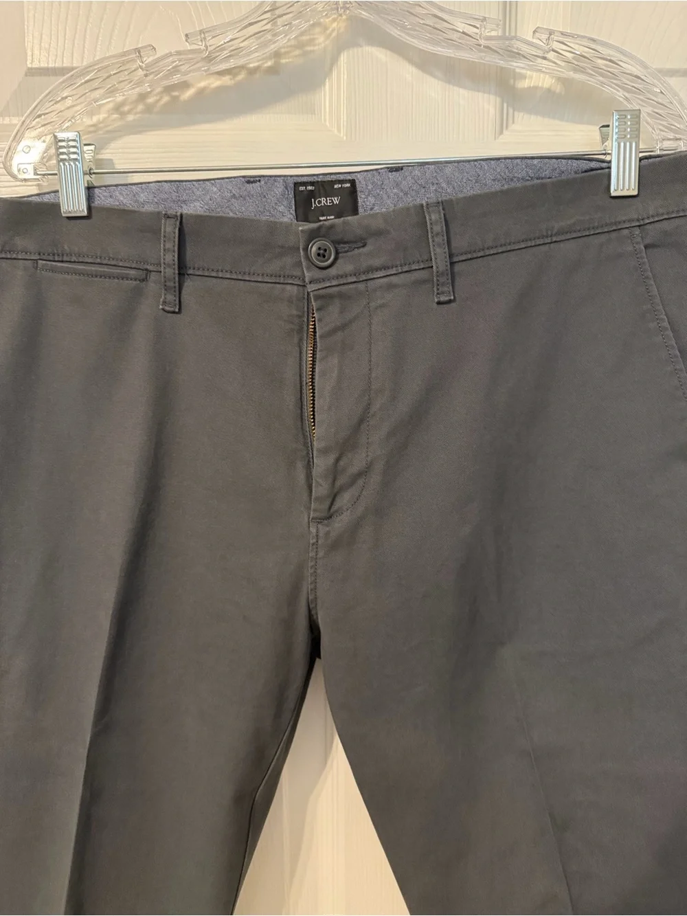 JCrew 484 Slim-Fit Stretch Chino Pant, Gray, 34x30, EUC